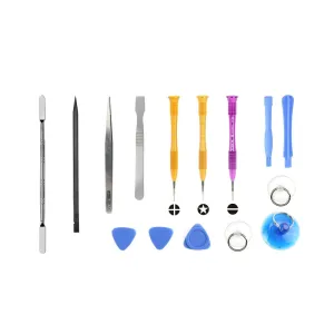 15-in-1 Iphone Repair Tool Kit - Metal and Plastic