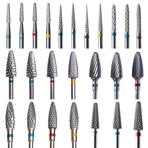 1pc Carbide Tungsten Nail Drill Bit Rotate Burr Milling Nail Cutter Bits Electric Drill Machine For Manicure Pedicure Tools