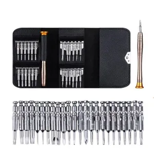25-piece Precision Screwdriver Set for Electronics with Shek Packaging