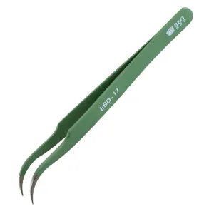 Anti-static Stainless Steel Tweezers - Precision Esd