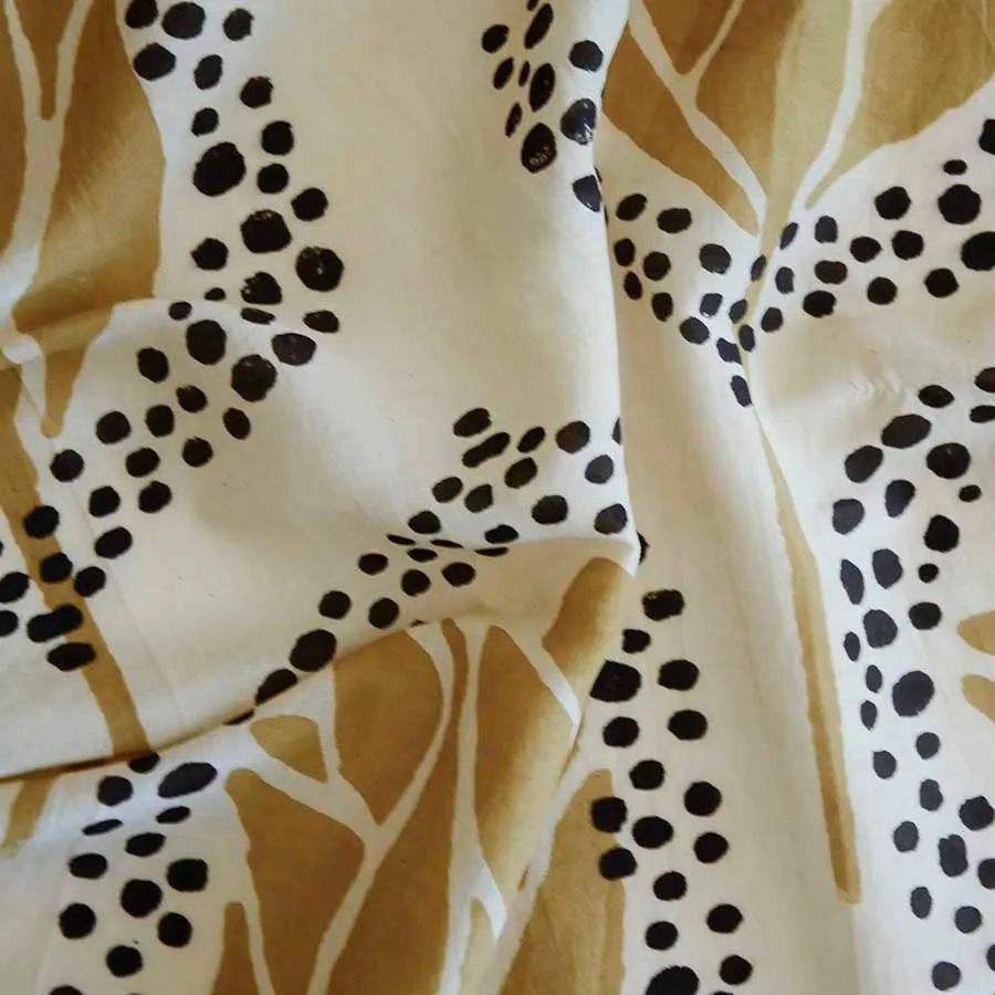 Bandana Scarf Block print cotton - Golden Gal
