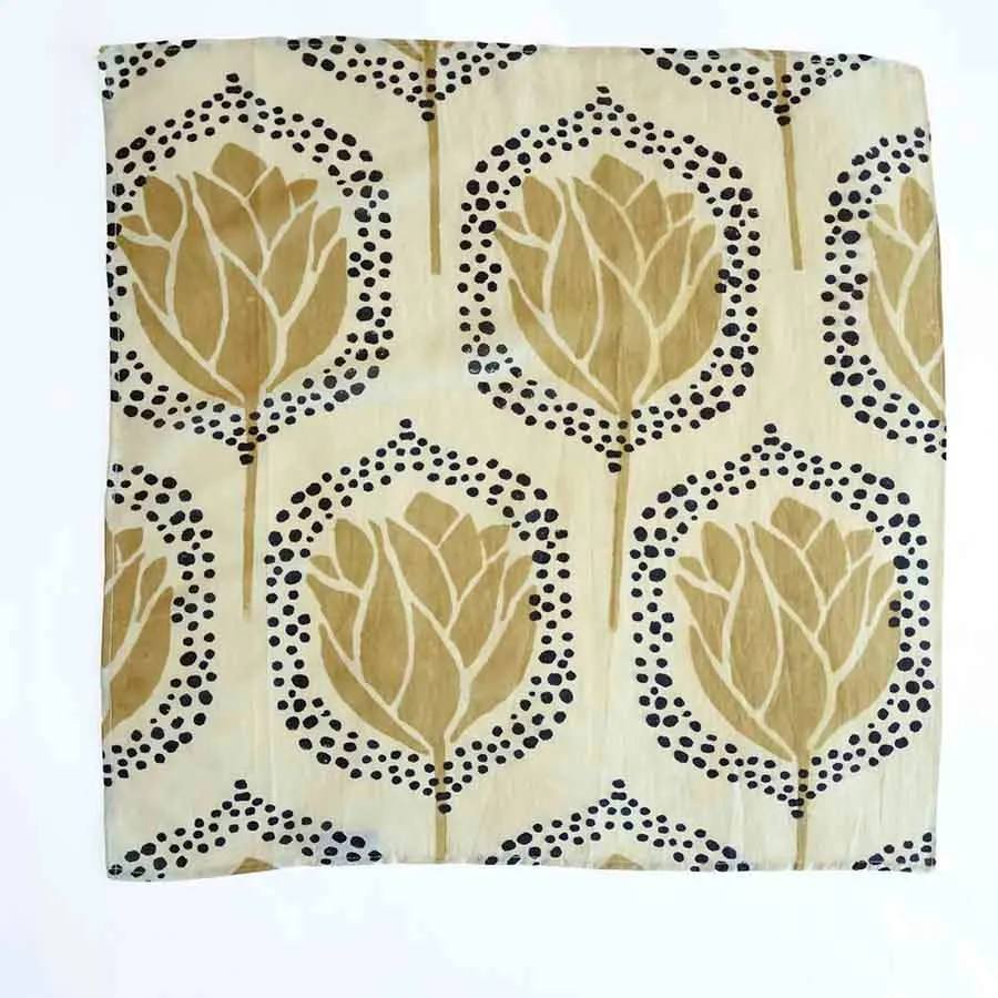 Bandana Scarf Block print cotton - Golden Gal