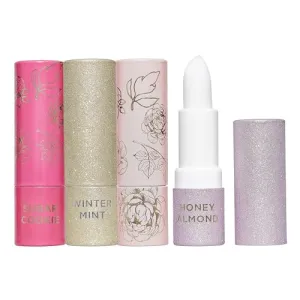 Beauty Concepts So Sweet Lip Balm Pack, 4 Pack Moisturizing Lip Balm for Dry Cracked Lips in Pink Stocking