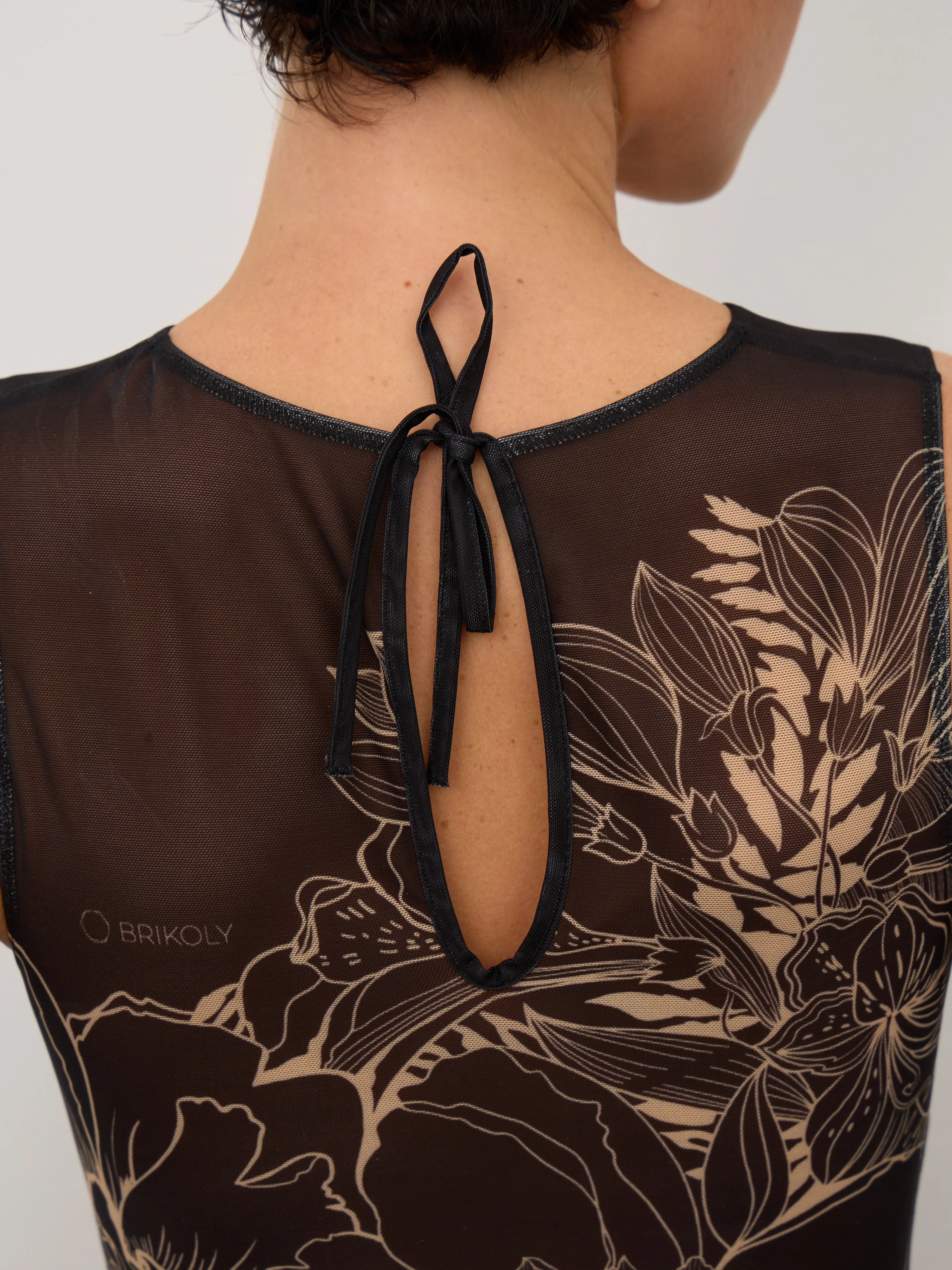 Black Aster Smart Swimsuit SPF 50  Tattoo One-Piece for Women