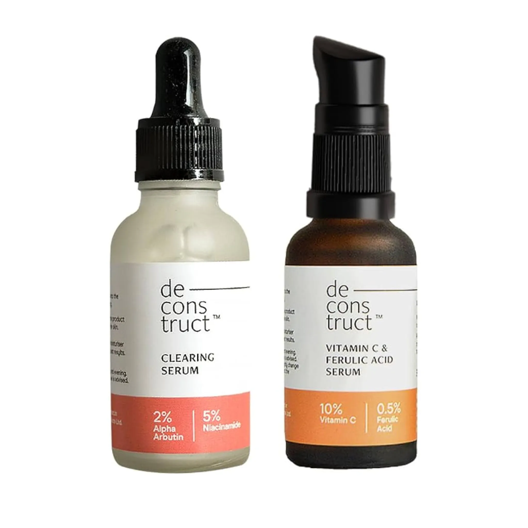 Deconstruct Vitamin C & Clearing Serum Combo | Skin Brightening Duo