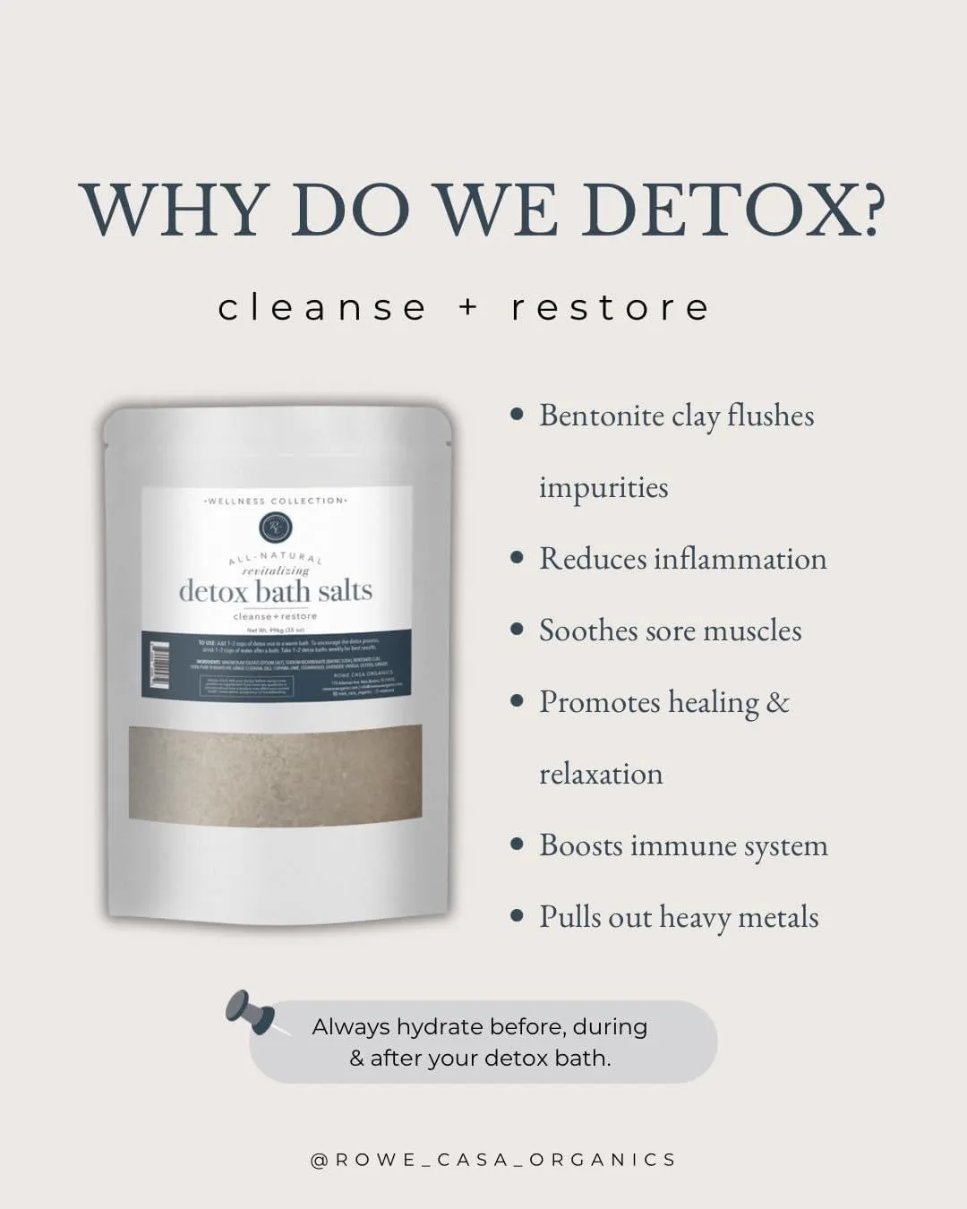 DETOX BATH SALTS | 35 OZ