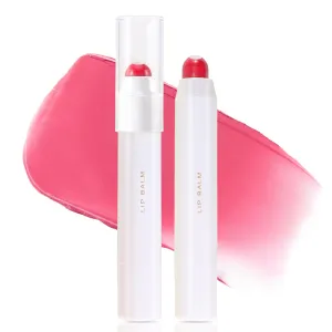 Erinde Tinted Lip Balm   Buildable Lip Color, Natural Gloss Finish, Hydrating Lightweight, Moisturize & Tint Lipstick with Vitamin E, Vegan Lip Balm Lip Care Makeup Gift, 02#