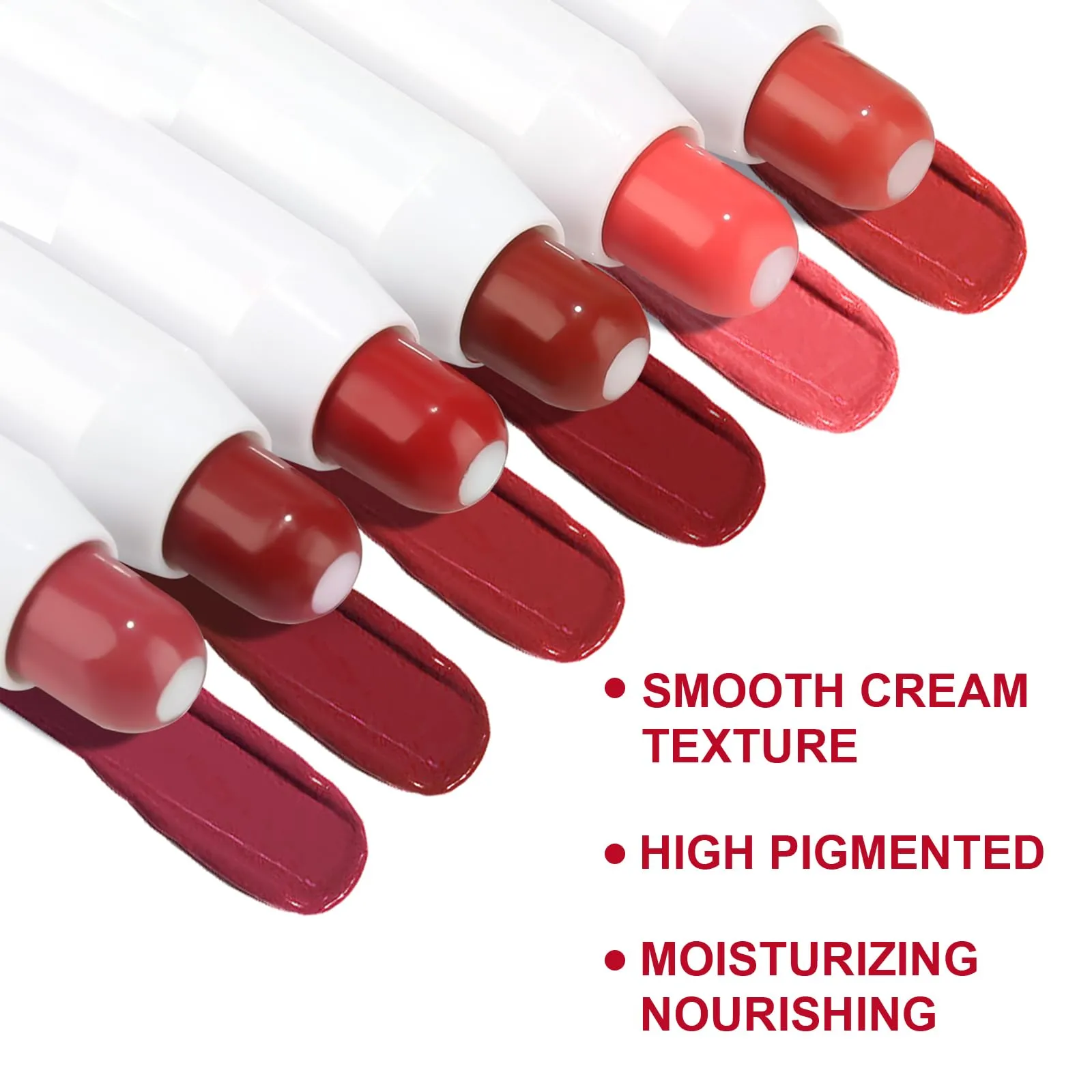 Erinde Tinted Lip Balm   Buildable Lip Color, Natural Gloss Finish, Hydrating Lightweight, Moisturize & Tint Lipstick with Vitamin E, Vegan Lip Balm Lip Care Makeup Gift, 02#