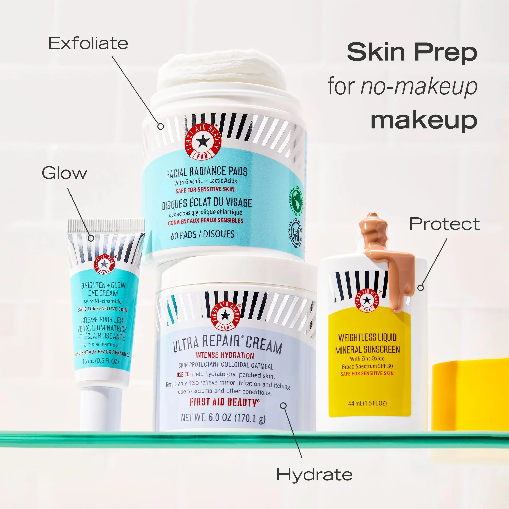 Facial Radiance Pads with Glycolic   Lactic Acids