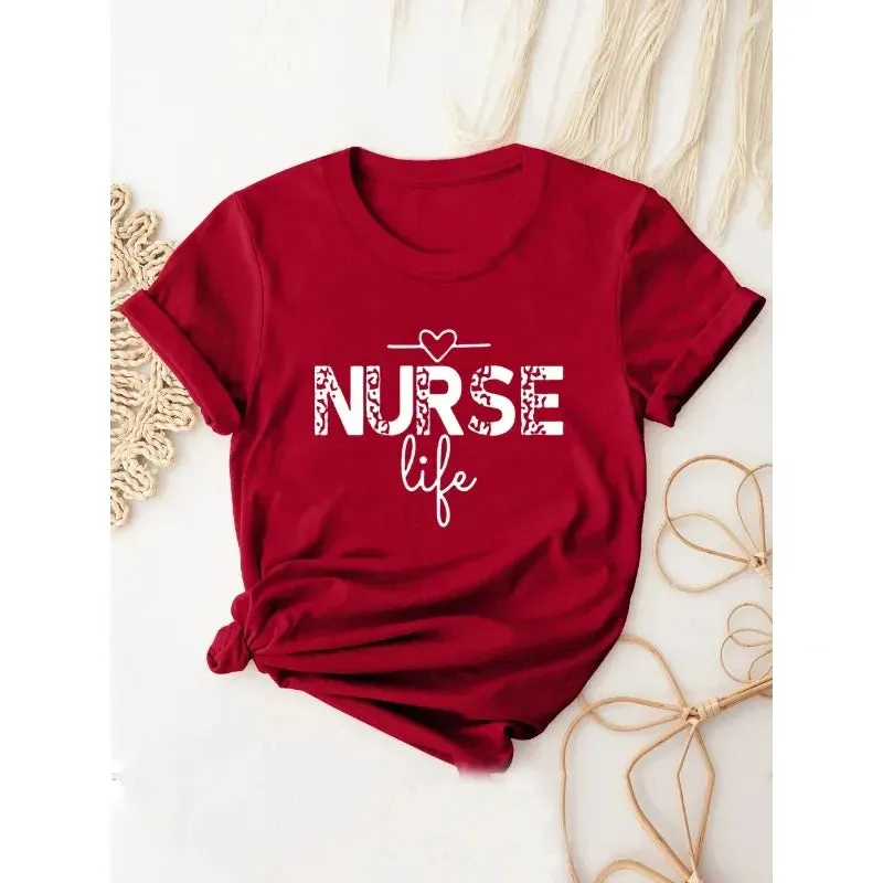 Nurse Life Print T-Shirt