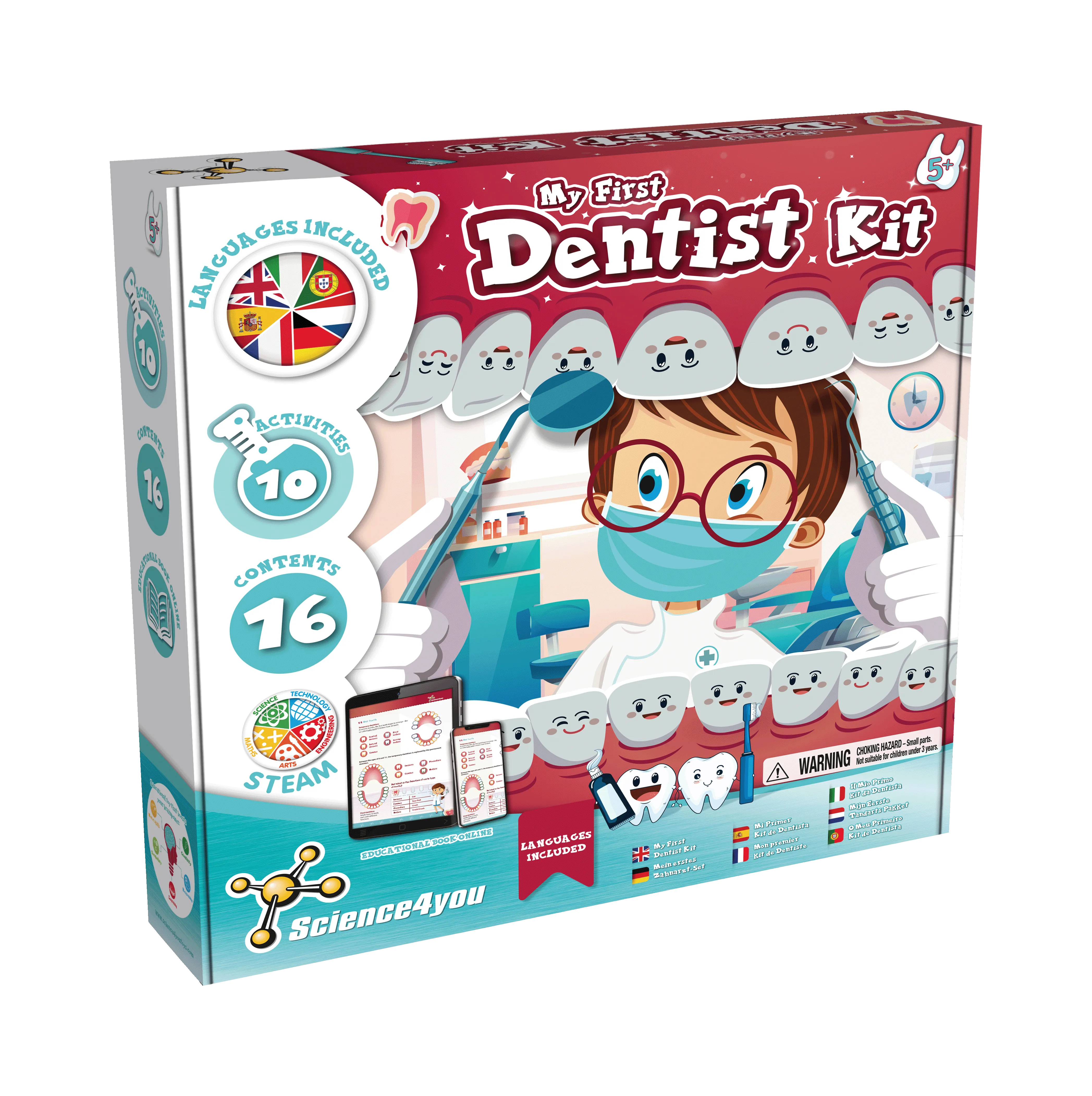 Science4you - First Dentist Kit for Kids - Toy for Kids (7 languages)