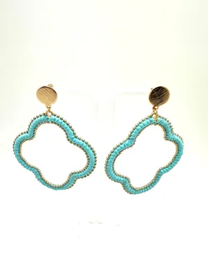Wrapped Clover Earrings